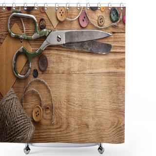 Personality  Old Scissors Shower Curtains