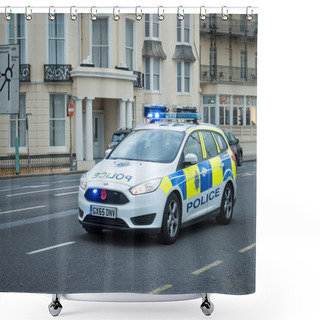 Personality  Police Car Responding To Emergency Call Shower Curtains