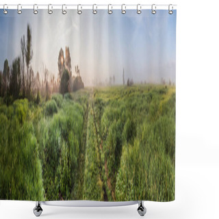 Personality  Landscape Shower Curtains