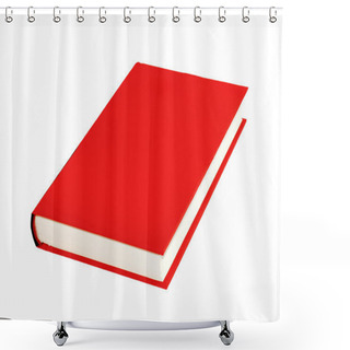 Personality  Red Book Isolated Shower Curtains