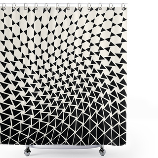 Personality  Geometric Gradient Triangle Pattern Background Shower Curtains