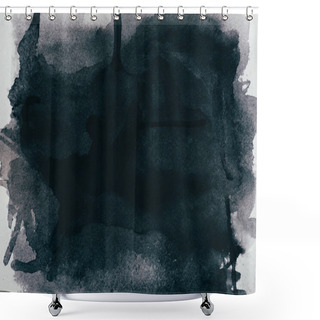 Personality  Black Watercolor Texture Shower Curtains