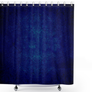 Personality  Navy Blue Grunge Background Shower Curtains