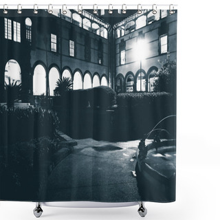 Personality  Ponce De Leon Hall At Night At Flagler College, In St. Augustine Shower Curtains