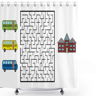 Personality  Maze Shower Curtains