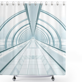 Personality  Contemporary Airport Interior Shower Curtains
