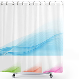 Personality  Wave Shower Curtains