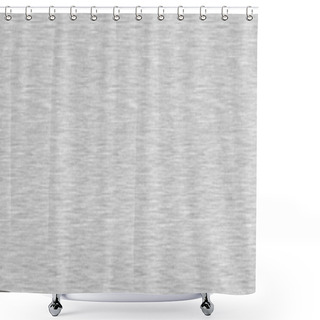 Personality  Off White Marl Border Texture Background. Triblend With Grey Heathered Faux Cotton. Blank Fabric Banner. T Shirt Style. Light Gray Melange Space Dye Textile Effect. Vector Edging Trim. Vector EPS 10  Shower Curtains