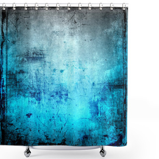 Personality  Bright Blue Grunge Background Shower Curtains