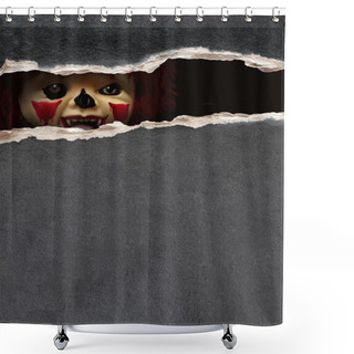 Personality  Dark Series - Spooky Clown Shower Curtains