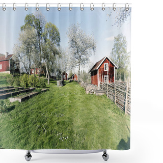 Personality  Old Barns And Cottages Shower Curtains