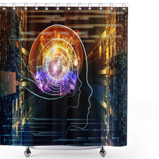 Personality  Advance Of Intelligent Life Shower Curtains