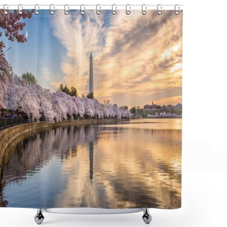 Personality  Washington DC, USA In Spring Shower Curtains