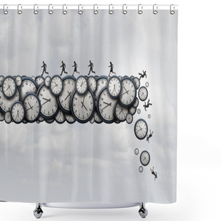 Personality  Working Overtime Health Risk Shower Curtains