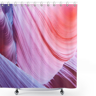 Personality  Abstract Multi-color Swirling Pattern And Color Transitions In T Shower Curtains