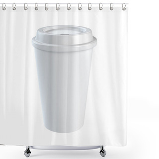 Personality  Disposable Coffee Cup Shower Curtains