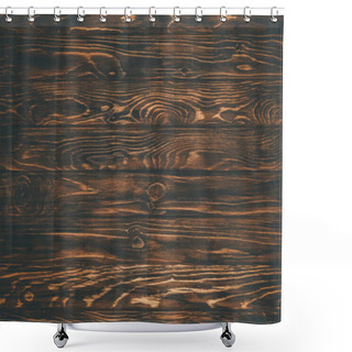 Personality  Full Frame Shot Of Rustic Wooden Texture Shower Curtains