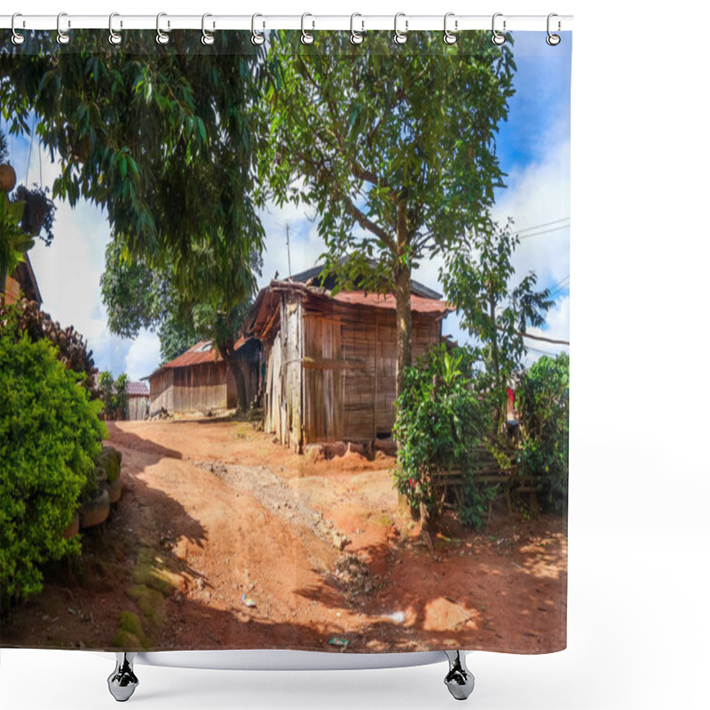 Personality  Traditional Hmong Village Near Chiang Mai, Thailand Shower Curtains