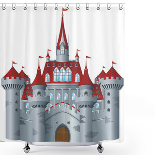 Personality  Fairy-tale Castle Shower Curtains
