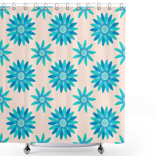 Personality  Seamless Flower Pattern Background Shower Curtains