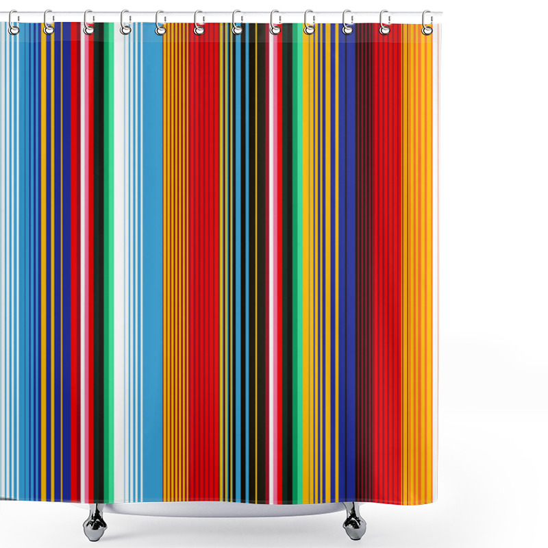 Personality  Mexican Blanket Stripes Seamless Vector Pattern.  shower curtains