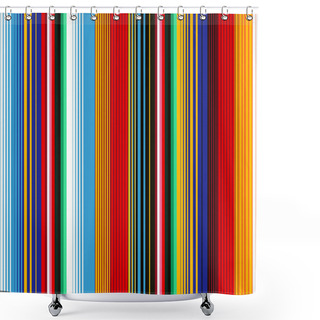 Personality  Mexican Blanket Stripes Seamless Vector Pattern.  Shower Curtains