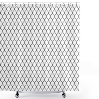 Personality  Wire Mesh, Seamless Shower Curtains
