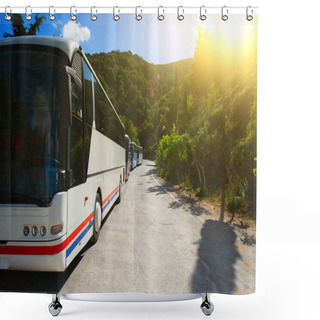 Personality  Tourist Buses  Shower Curtains