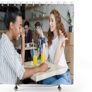 Personality  Girlfriends Shower Curtains