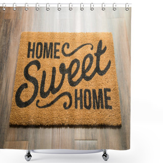 Personality  Home Sweet Home Welcome Mat On Floor Shower Curtains