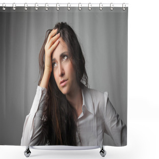 Personality  Headache Shower Curtains