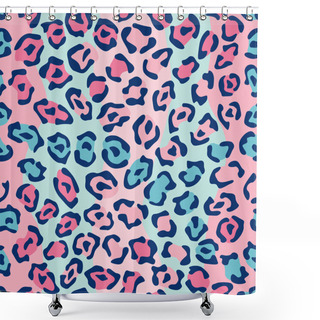 Personality  Spotted Cat Pattern In Baby Colors Shower Curtains