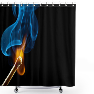 Personality  Ignition Of Match With Smoke Shower Curtains