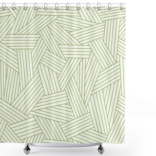 Personality  Seamless Pattern With Stylized Grass Shower Curtains