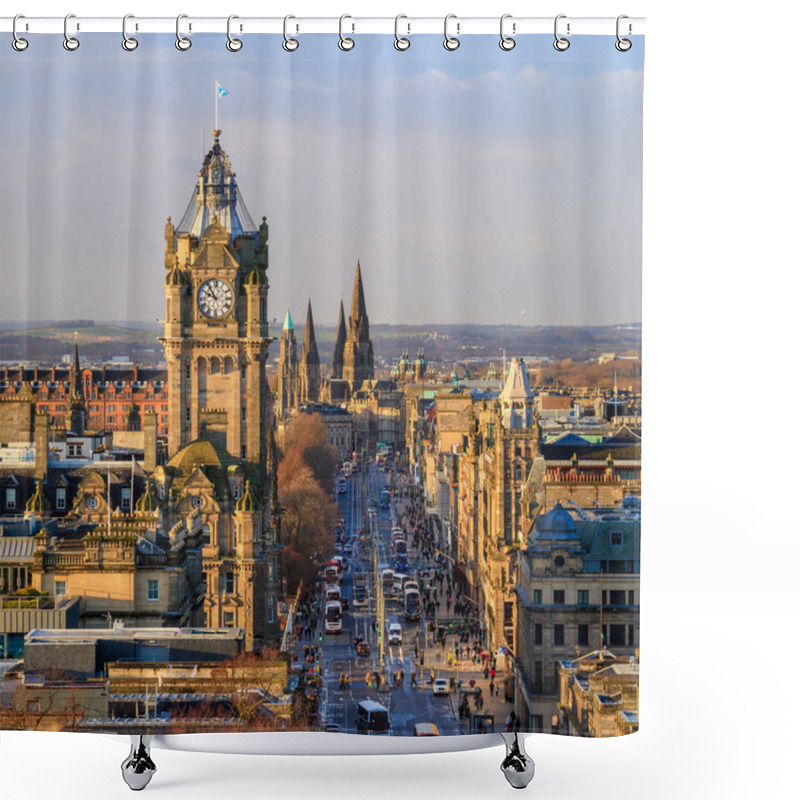 Personality  Old Town Edinburgh And Edinburgh Castle  Shower Curtains