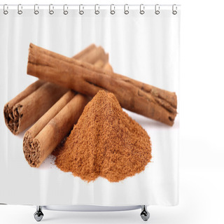 Personality  Cinnamon In Closeup Shower Curtains