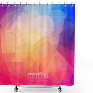 Personality  Abstract Geometric Colorful Background. Shower Curtains