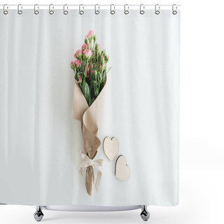 Personality  Pink Roses Bouquet  Shower Curtains
