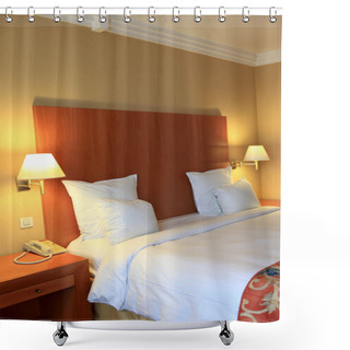 Personality  Side Of Double Bed Shower Curtains