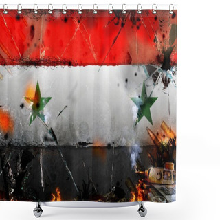 Personality  Syria - War Conflict Illustration Shower Curtains
