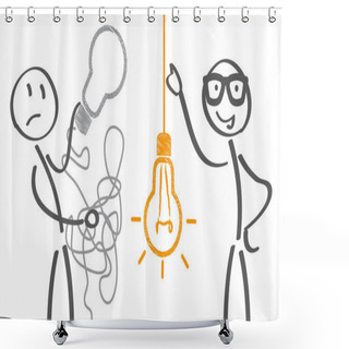 Personality  Keep It Simple Concept Shower Curtains