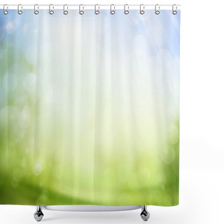 Personality  Spring Sky With Sunlight Shower Curtains