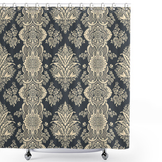 Personality  Vintage Background. Floral Pattern. Ornament Wallpaper. Shower Curtains