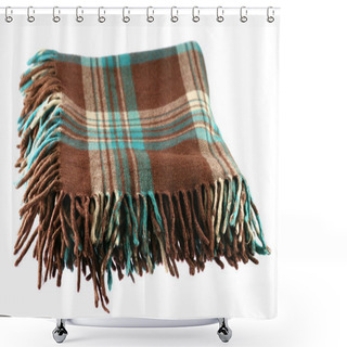 Personality  Tartan Wool Blanket Shower Curtains