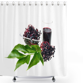 Personality  Therapeutic Elderberry Fruit Shower Curtains
