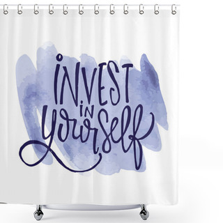 Personality  Hand Drawn Doodle Motivation Poster. Hand Drawn CALLIGRAPHY. LETTERING. Shower Curtains