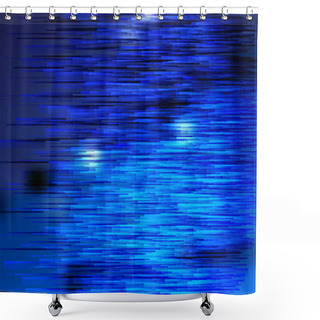 Personality  Abstract Dark Blue Horizontal Lines Background Shower Curtains