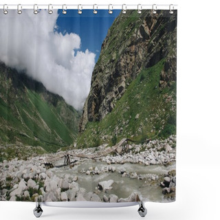 Personality  Mountain River Shower Curtains
