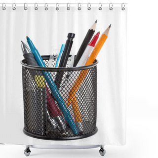 Personality  Pen, Pencil Shower Curtains