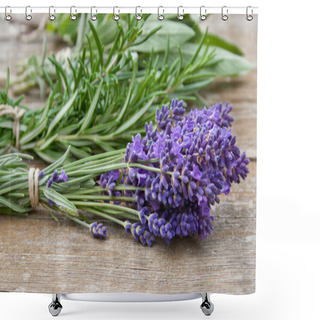 Personality  Fresh Herbs Shower Curtains
